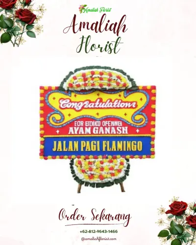 Bunga Papan Congratulation di Doplang